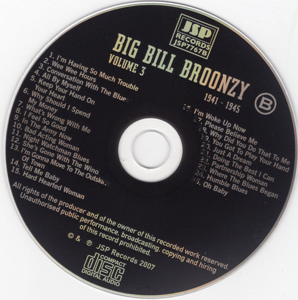 Big Bill Broonzy - Volume 3: The War And Postwar Years 1940 - 1951