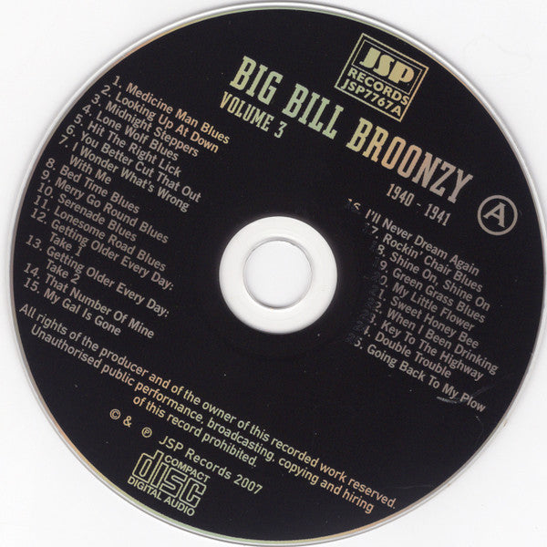 Big Bill Broonzy - Volume 3: The War And Postwar Years 1940 - 1951