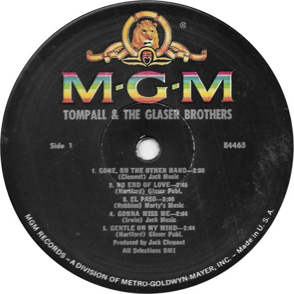 Tompall Glaser & The Glaser Brothers - Tompall & The Glaser Brothers