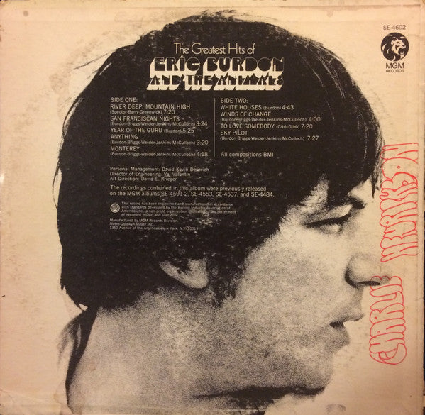 Eric Burdon & The Animals - The Greatest Hits Of Eric Burdon And The Animals