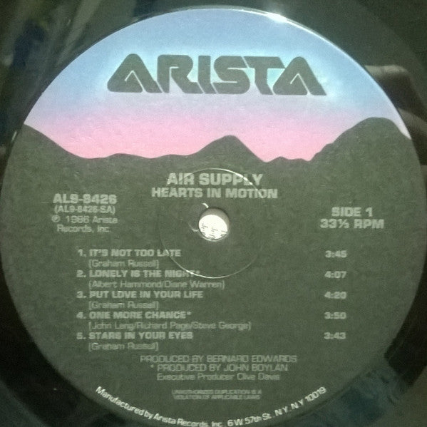 Air Supply - Hearts In Motion