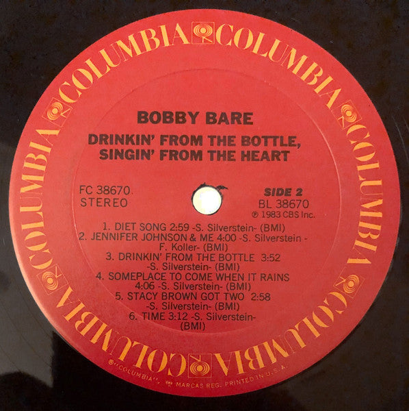 Bobby Bare - Drinkin' From The Bottle, Singin' From The Heart