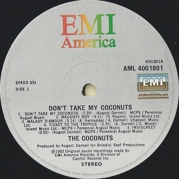 The Coconuts - Don't Take My Coconuts