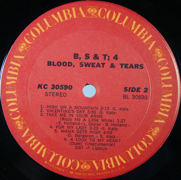 Blood, Sweat And Tears - B, S & T 4