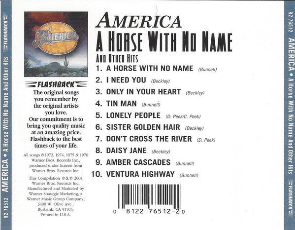 America (2) - A Horse With No Name And Other Hits