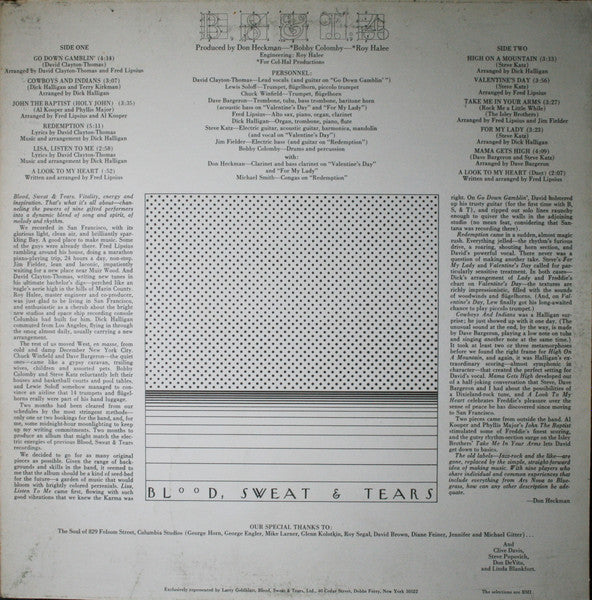 Blood, Sweat And Tears - B, S & T 4