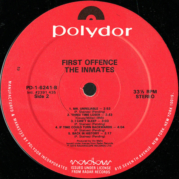 The Inmates (2) - First Offence
