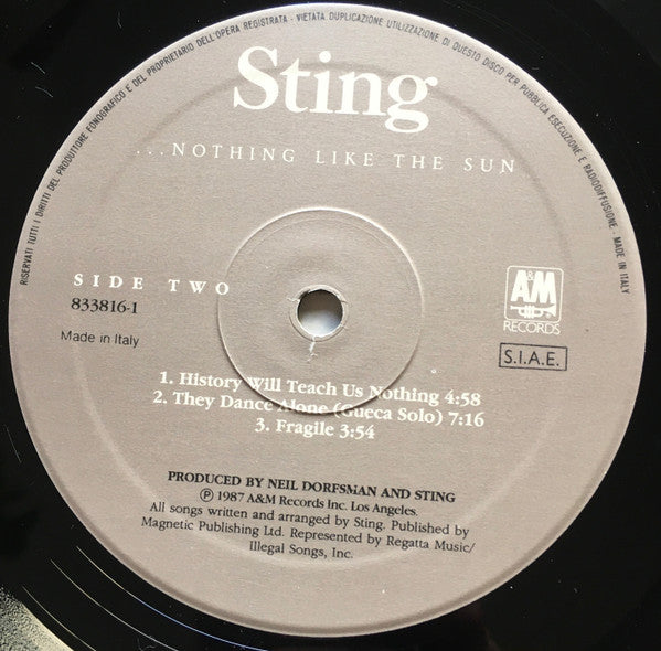 Sting - ...Nothing Like The Sun