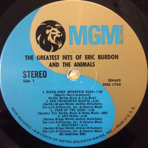 Eric Burdon & The Animals - The Greatest Hits Of Eric Burdon And The Animals