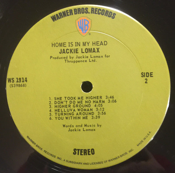 Jackie Lomax - Home Is In My Head