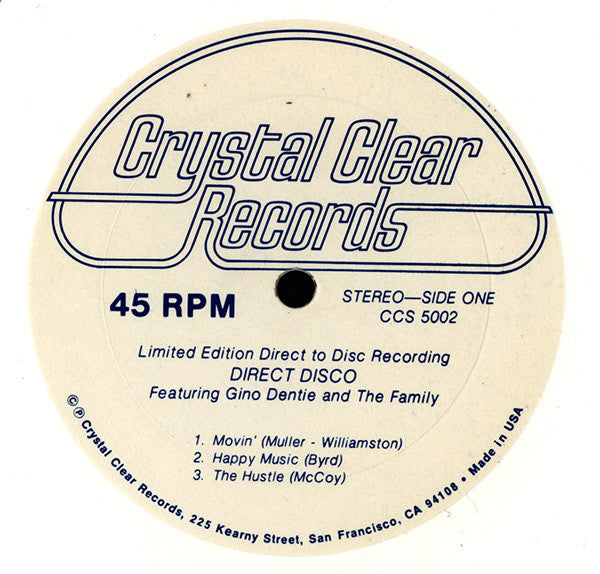 Gino Dentie And The Family - Direct Disco