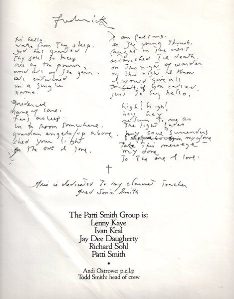 Patti Smith Group - Wave