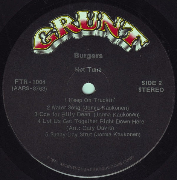 Hot Tuna - Burgers