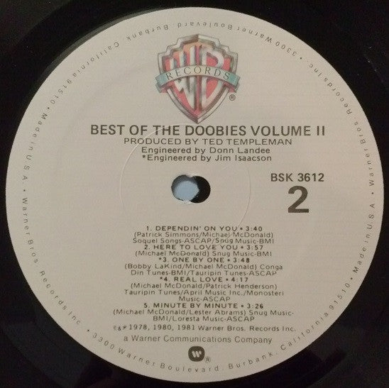 The Doobie Brothers - Best Of The Doobies Volume II