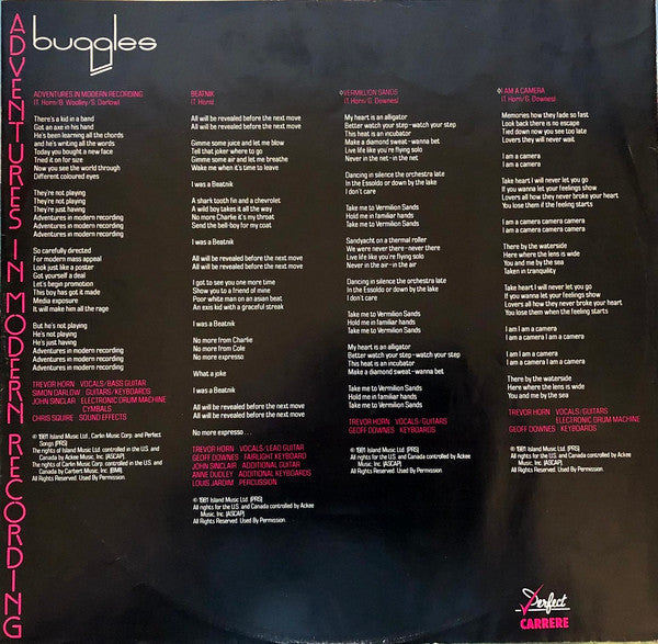 The Buggles - Adventures In Modern Recording