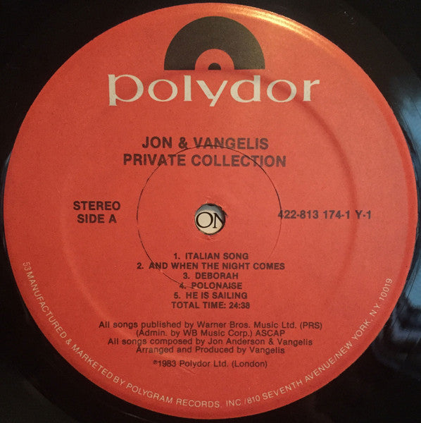 Jon & Vangelis - Private Collection