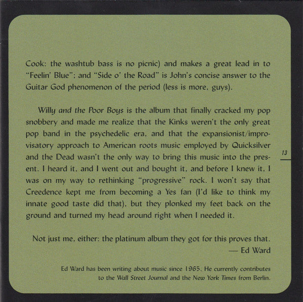 Creedence Clearwater Revival - Willy And The Poor Boys
