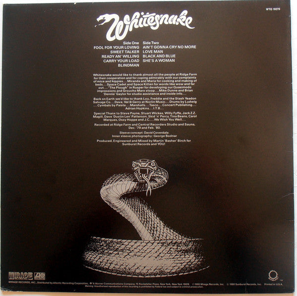 Whitesnake - Ready An' Willing
