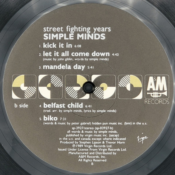 Simple Minds - Street Fighting Years