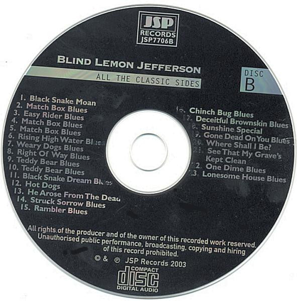 Blind Lemon Jefferson - The Complete 94 Classic Sides Remastered