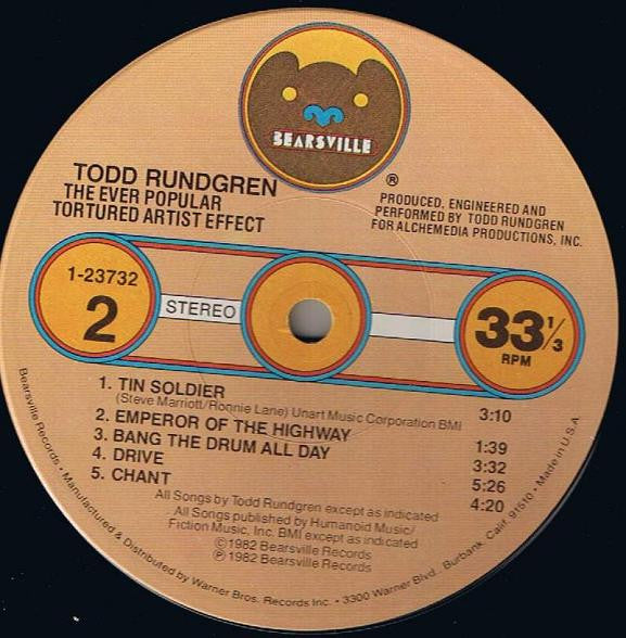 Todd Rundgren - The Ever Popular Tortured Artist Effect