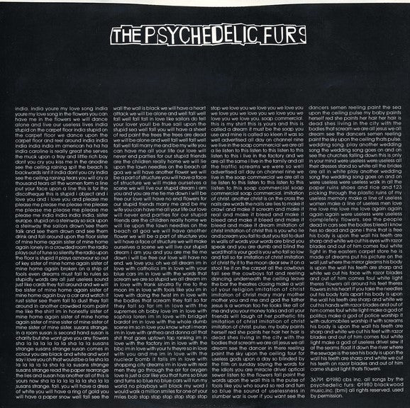 The Psychedelic Furs - The Psychedelic Furs