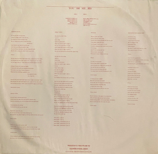 Yazoo - You And Me Both