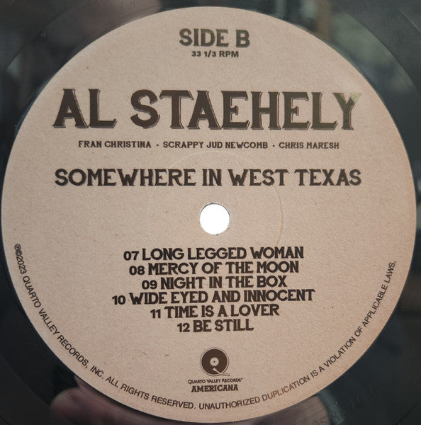 Al Staehely - Somewhere In West Texas