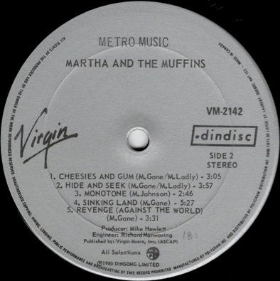 Martha And The Muffins - Metro Music
