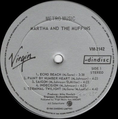 Martha And The Muffins - Metro Music