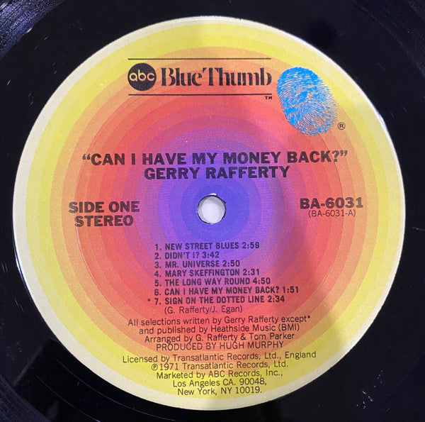 Gerry Rafferty - Can I Have My Money Back?