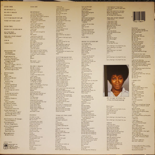 Joan Armatrading - Me Myself I