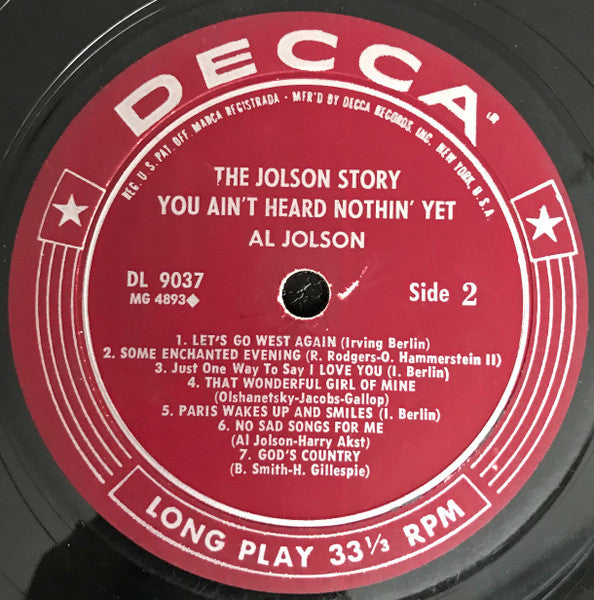 Al Jolson - The Jolson Story "You Ain't Heard Nothin' Yet"