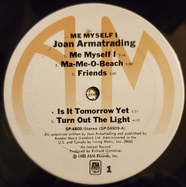 Joan Armatrading - Me Myself I