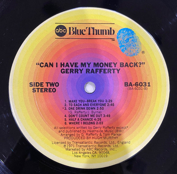 Gerry Rafferty - Can I Have My Money Back?