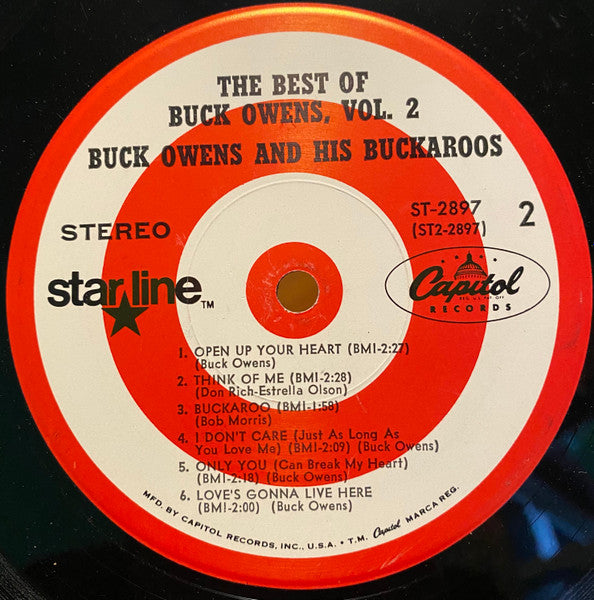 Buck Owens And His Buckaroos - The Best Of Buck Owens, Vol. 2