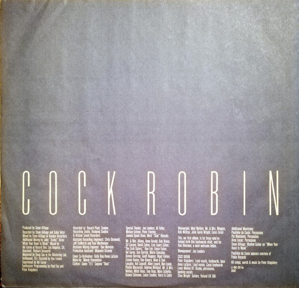 Cock Robin - Cock Robin