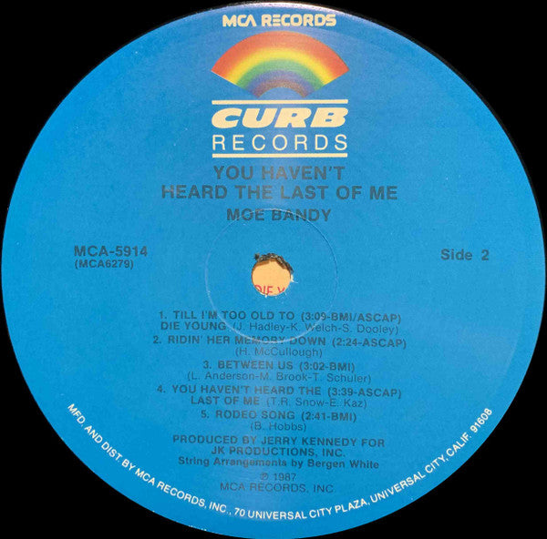 Moe Bandy - You Haven't Heard The Last Of Me