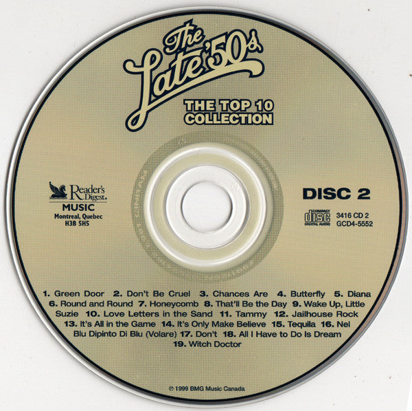 Various - The Top Ten Collection / The Late 50's