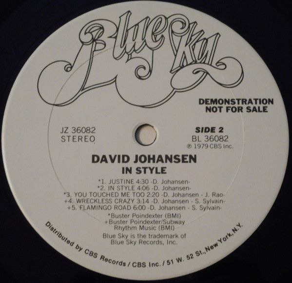 David Johansen - In Style