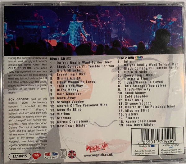 Culture Club - Live At The Royal Albert Hall 2002 (20 Year Anniversary)