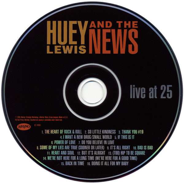 Huey Lewis & The News - Live At 25