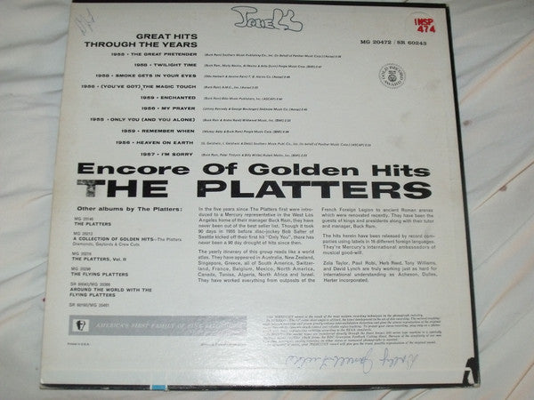 The Platters - Encore Of Golden Hits