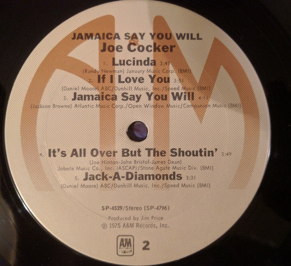 Joe Cocker - Jamaica Say You Will