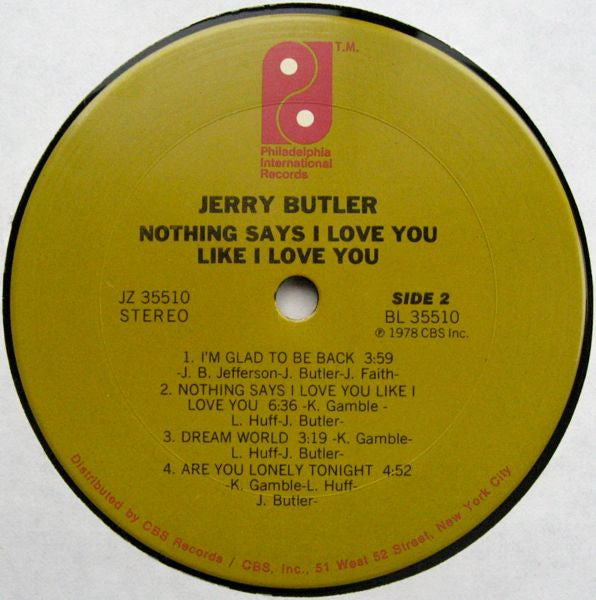 Jerry Butler - Nothing Says I Love You Like I Love You