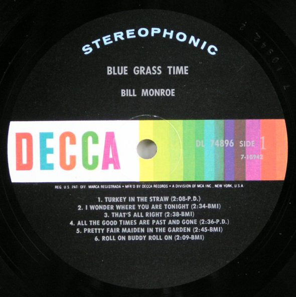 Bill Monroe - Blue Grass Time
