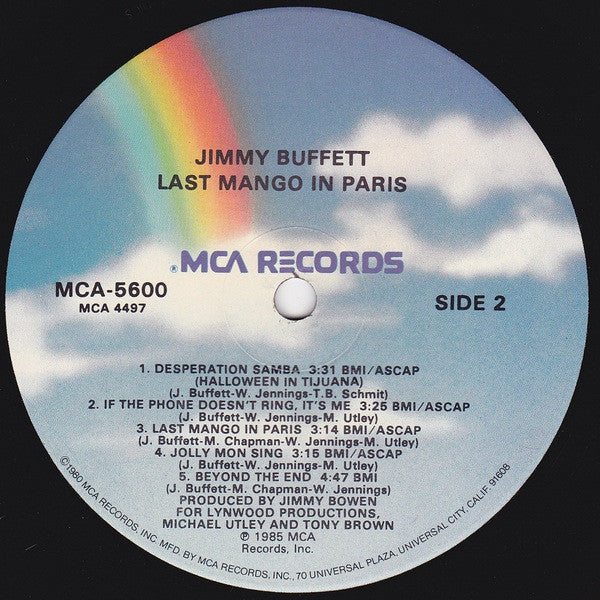 Jimmy Buffett - Last Mango In Paris