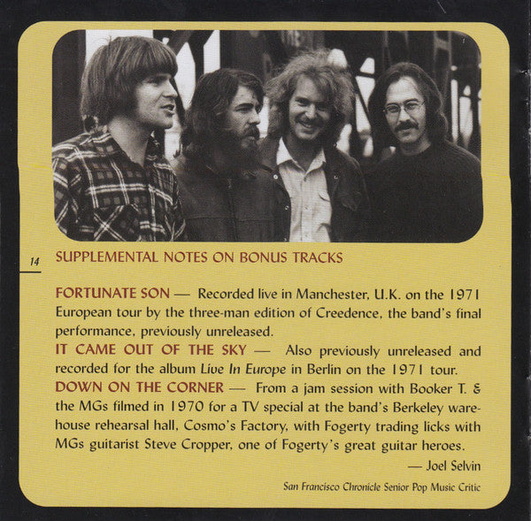 Creedence Clearwater Revival - Willy And The Poor Boys