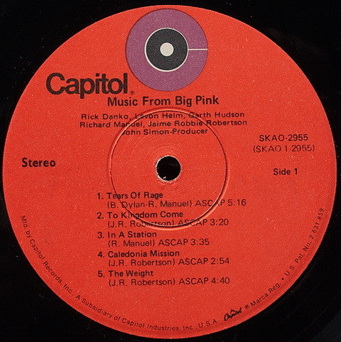 The Band - Music From Big Pink