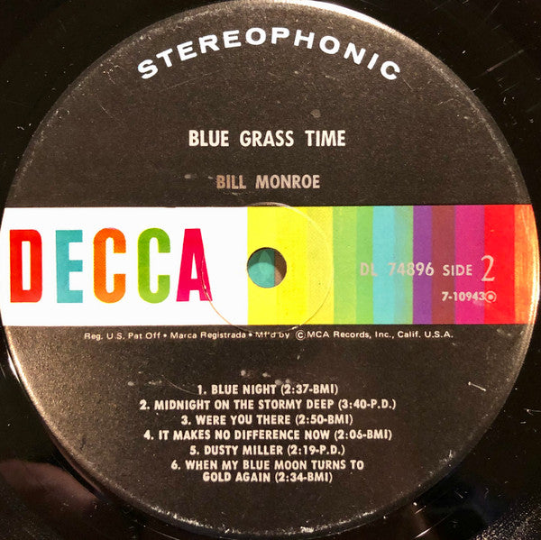 Bill Monroe - Blue Grass Time